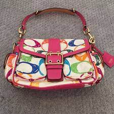 multi-colored-coach-purse