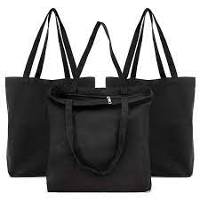 black-canvas-tote-bag