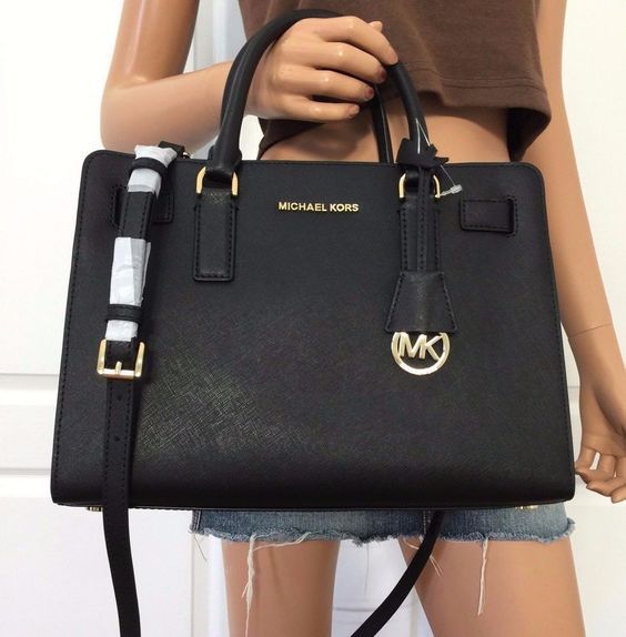 MICHAEL KORS: Avril grained leather bag - Black | Michael Kors mini bag  30H1G4VS5L online at GIGLIO.COM